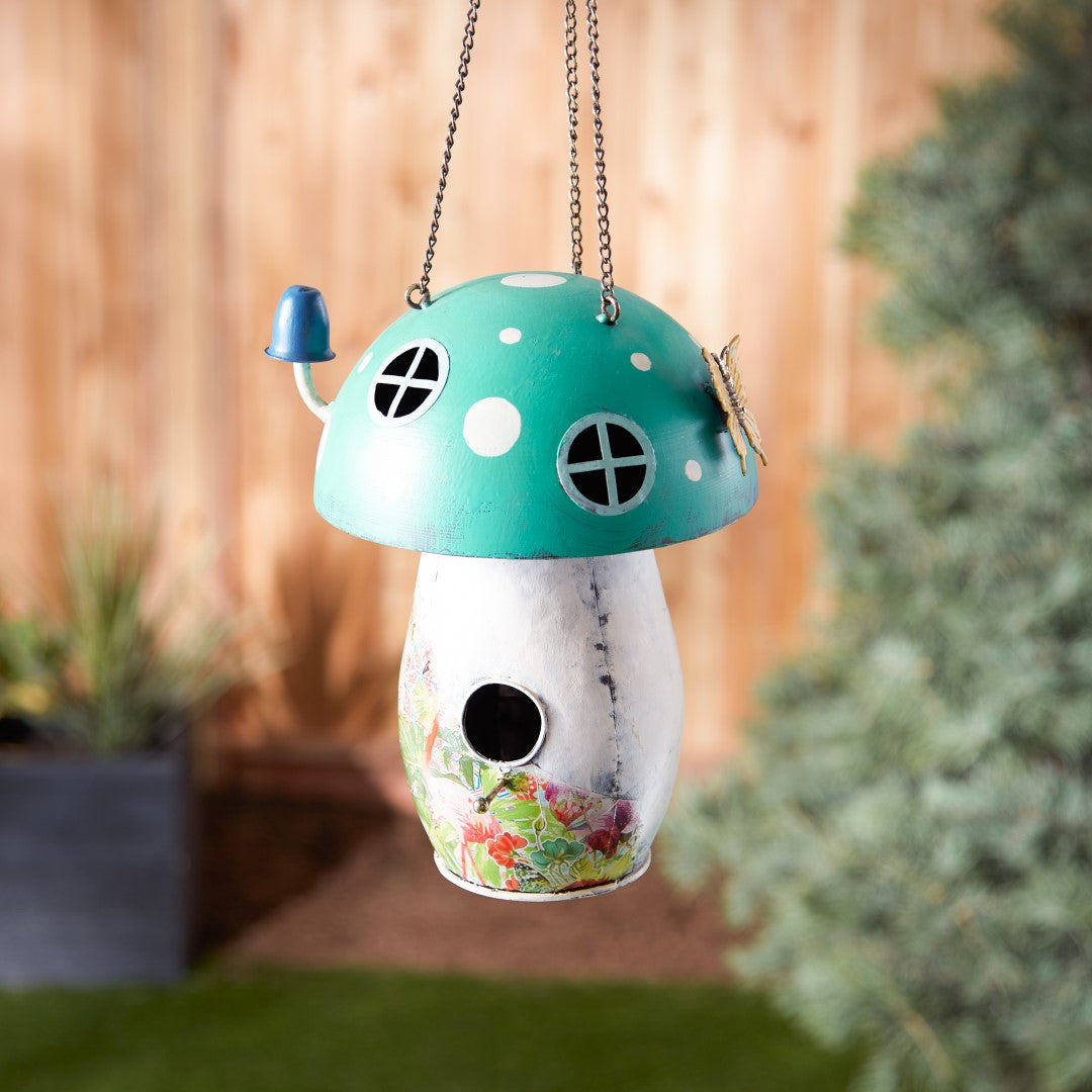 Green Mushroom Birdhouse 