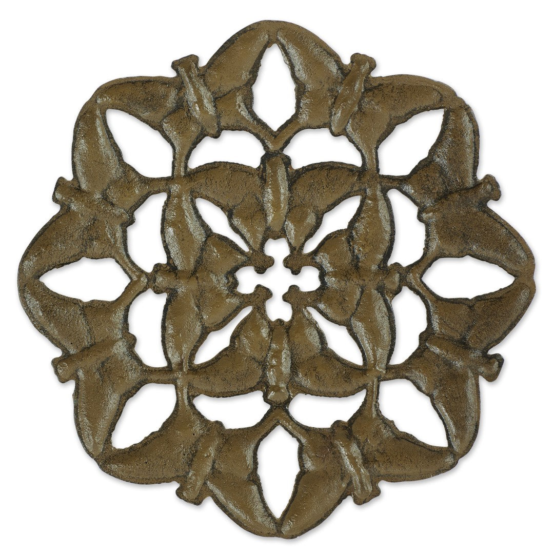 Butterfly Design Cast Iron Stepping Stone 