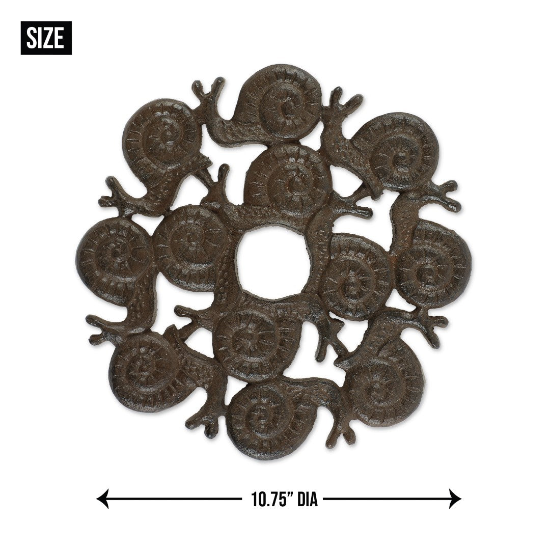 Snail Design Cast Iron Stepping Stone 