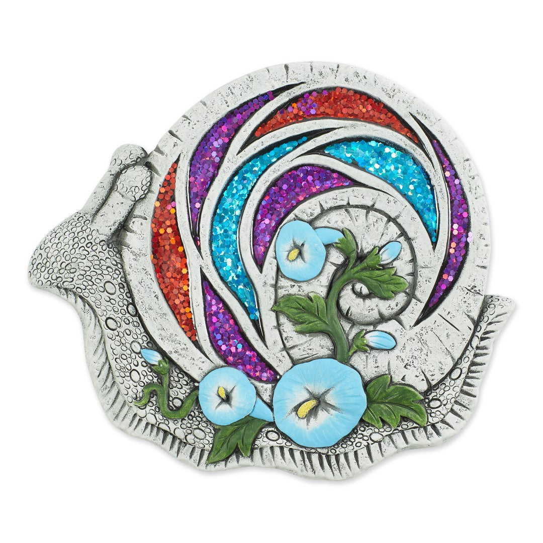 Bejeweled Snail Stepping Stone 