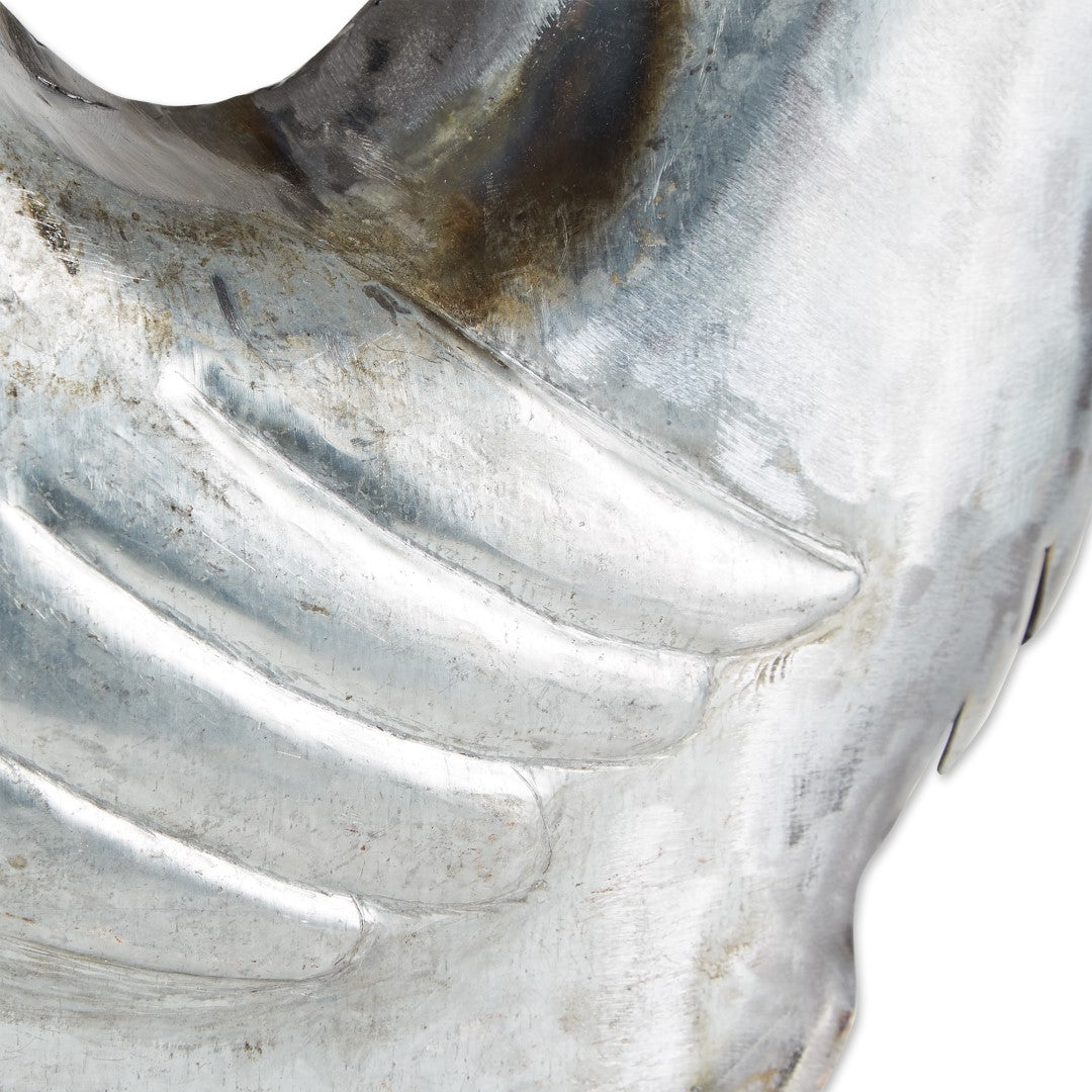 Galvanized Rooster Sculpture