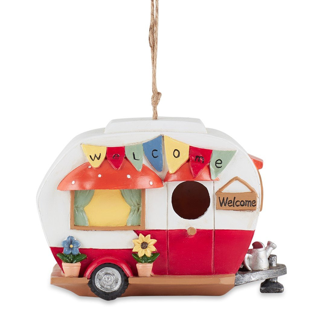 Red And White Camper Birdhouse 