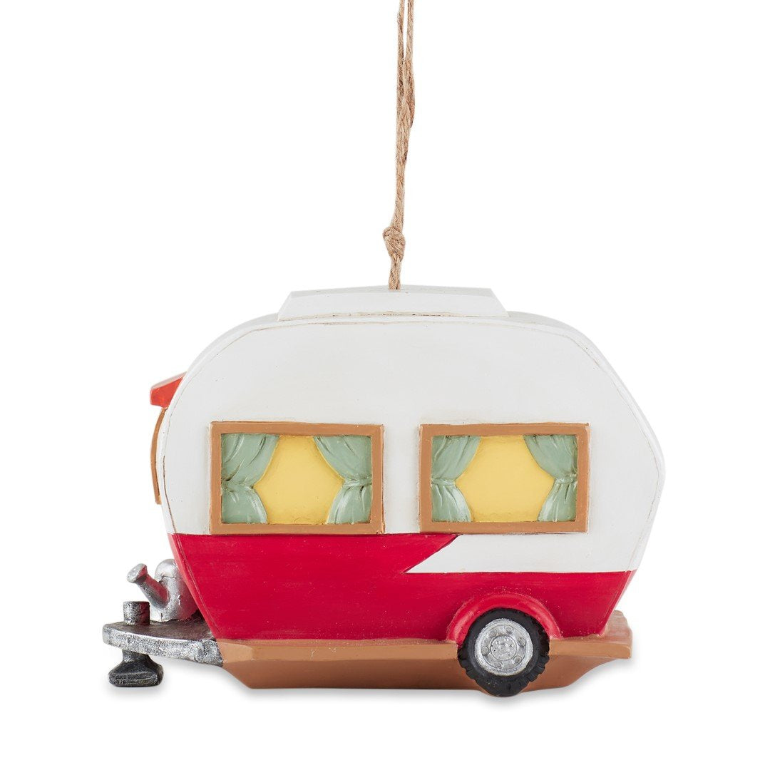 Red And White Camper Birdhouse 