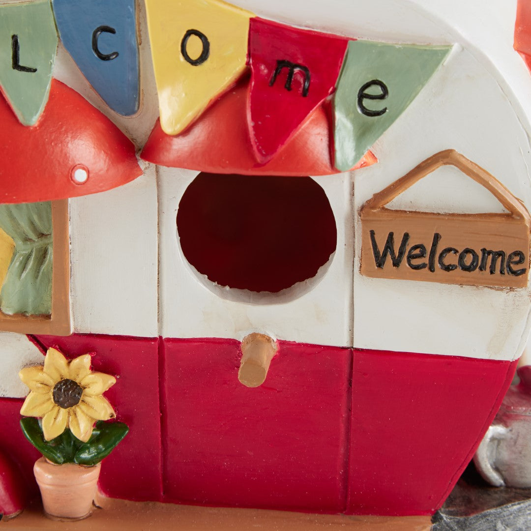 Red And White Camper Birdhouse 