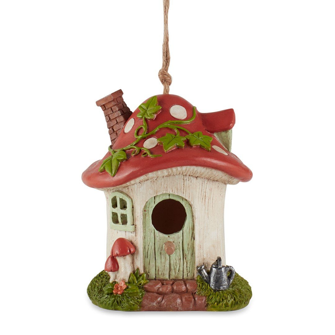 Mushroom Cottage Birdhouse 