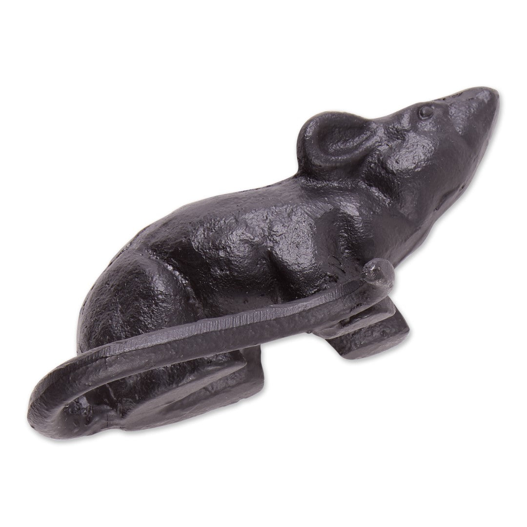 Cast Iron Rat Doorstop