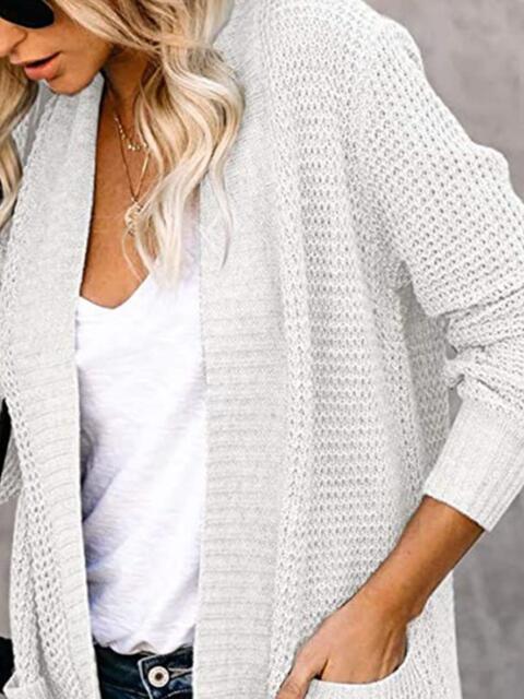 Open Front Long Sleeve Cardigan