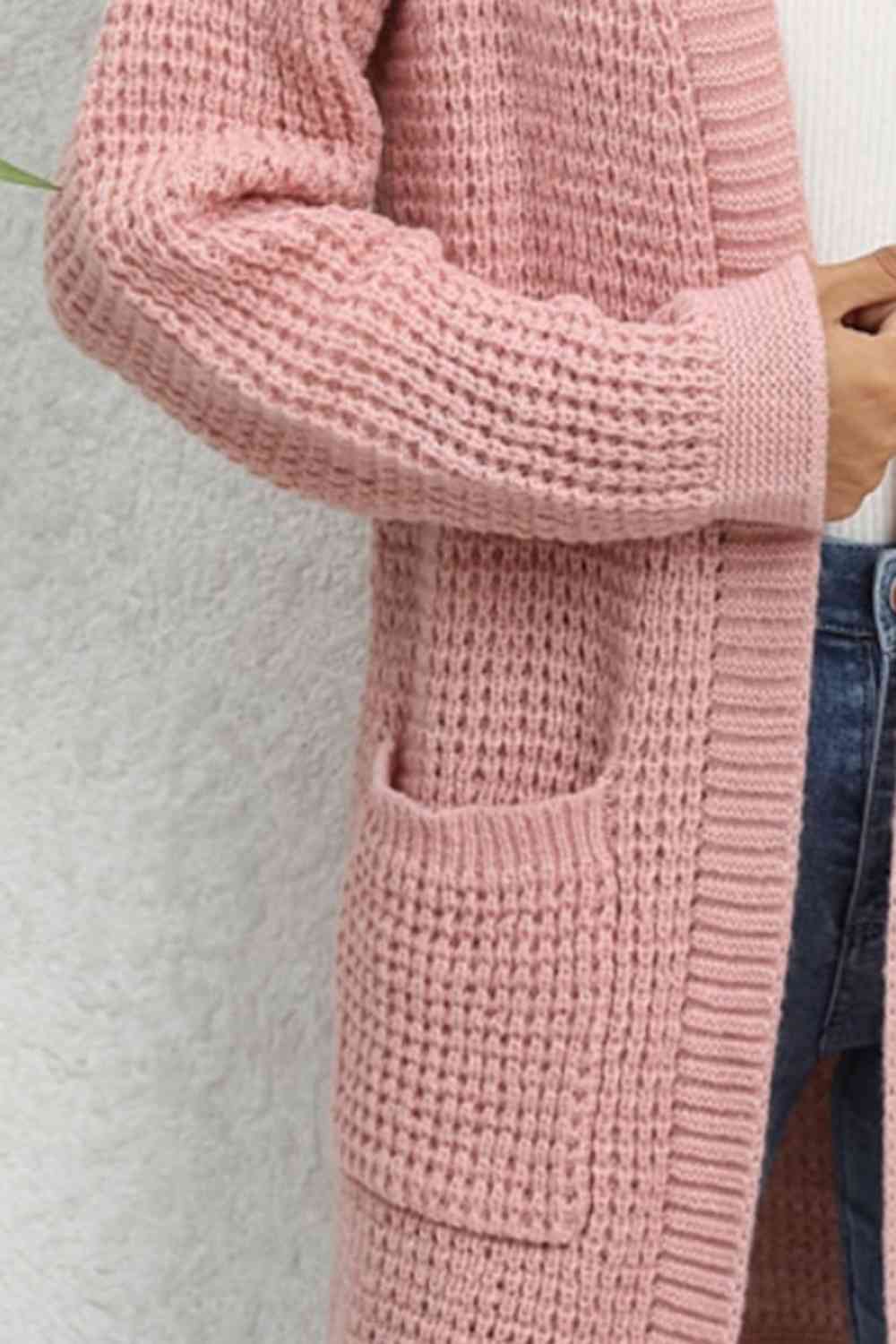 Open Front Cardigan with Pockets