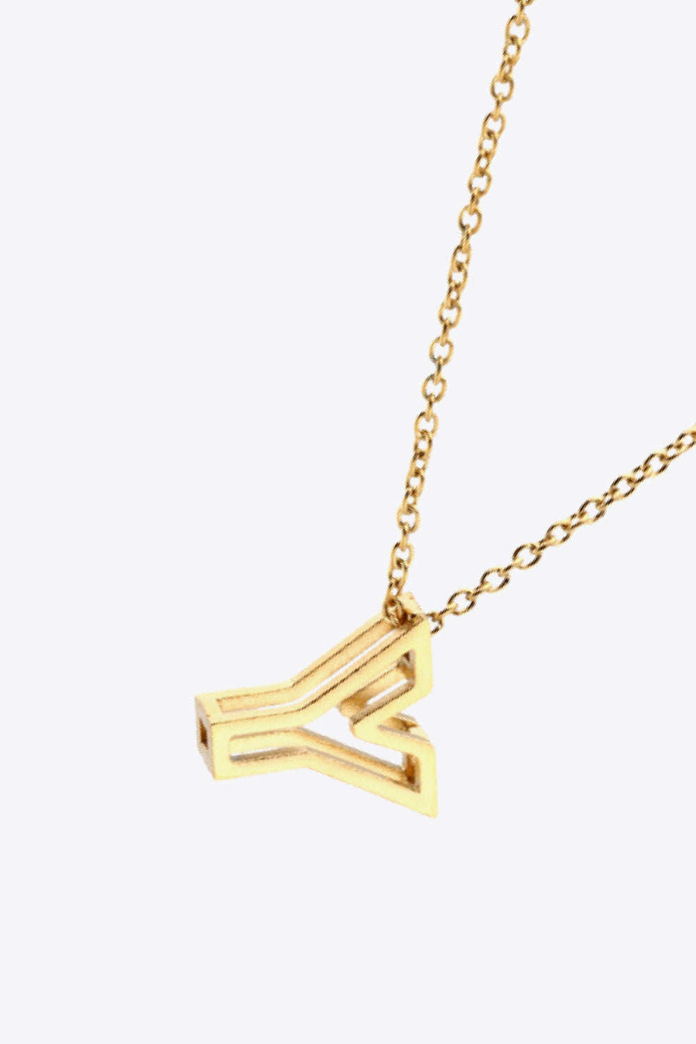 U to Z Letter Pendant Necklace