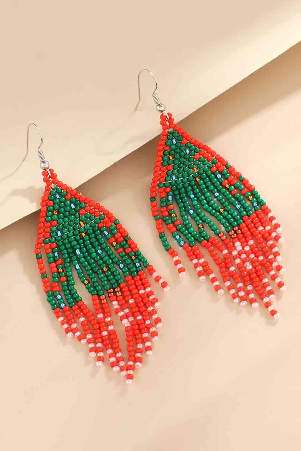 Christmas Beaded Earrings