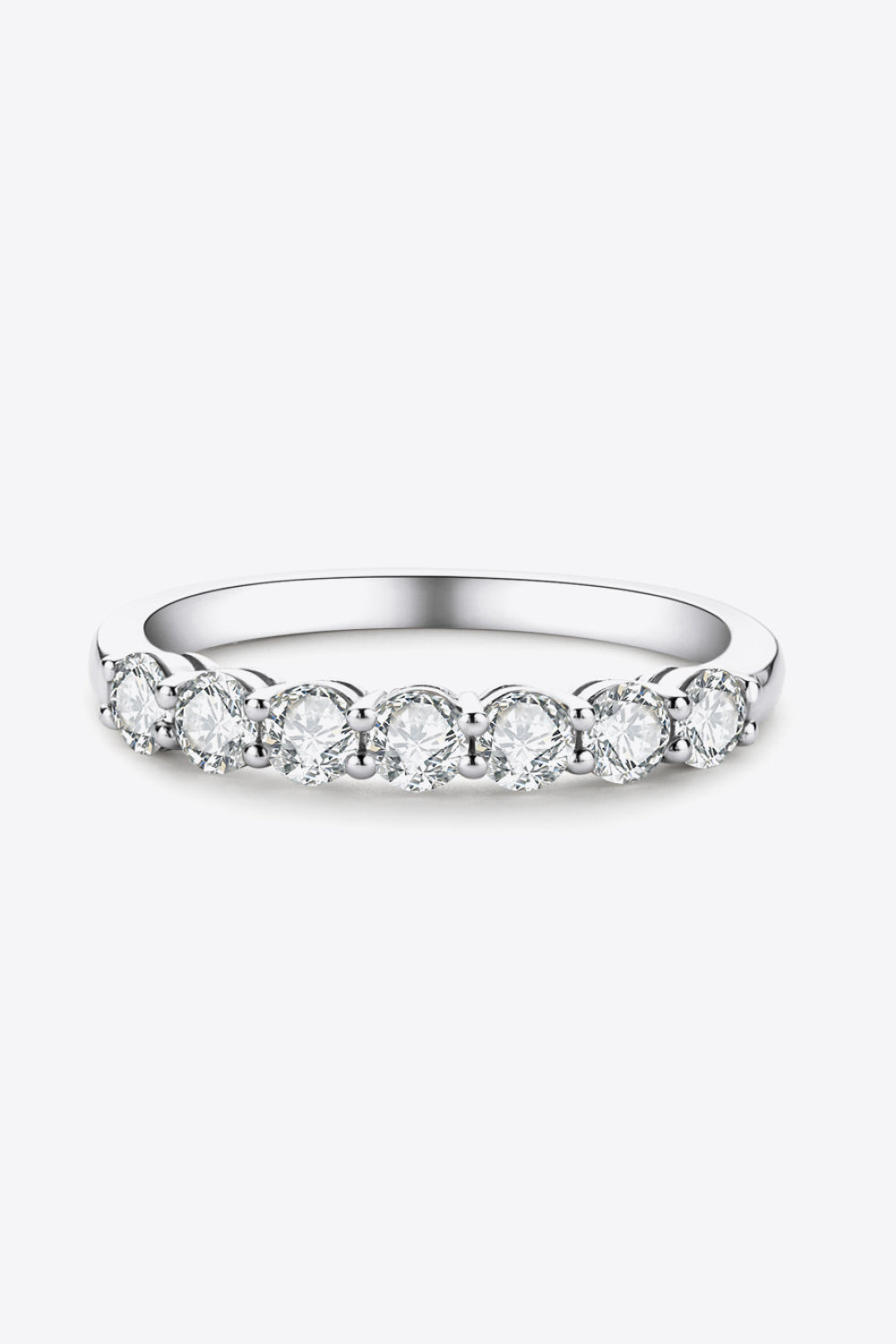 Can't Stop Your Shine Moissanite Platinum-Plated Ring