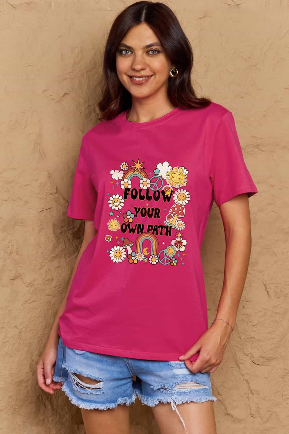 Simply Love Full Size FOLLOW YOUR OWN PATH Graphic T-Shirt