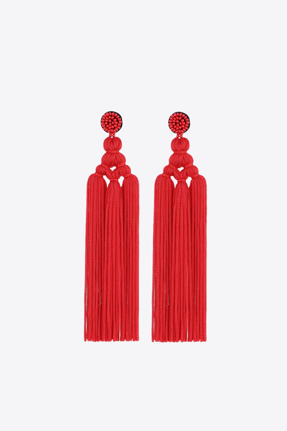 Beaded Tassel Earrings