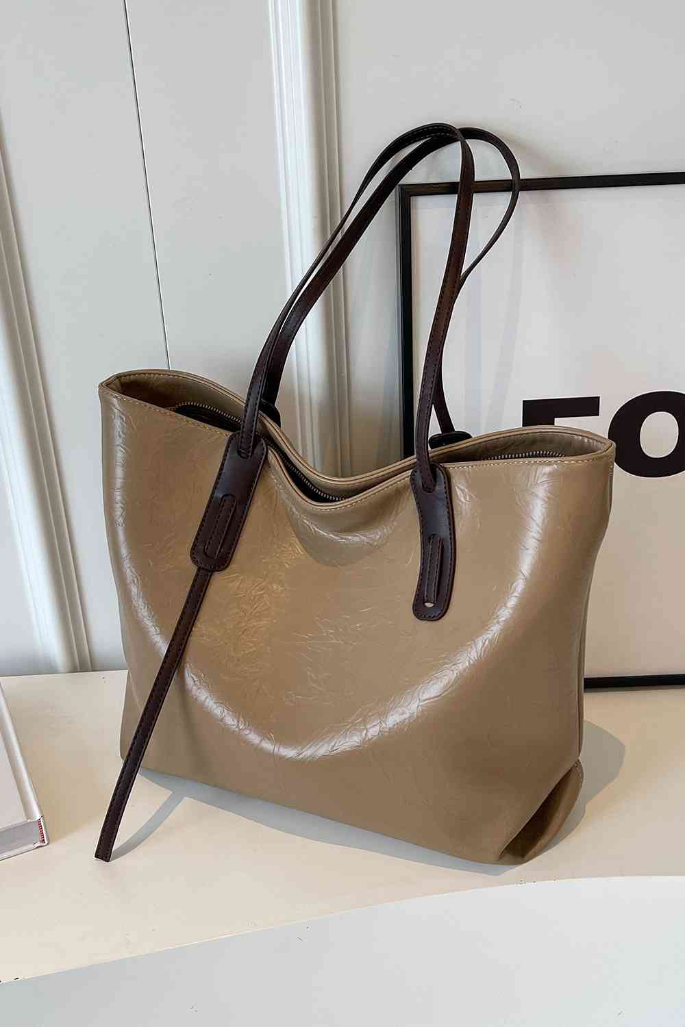 PU Leather Tote Bag