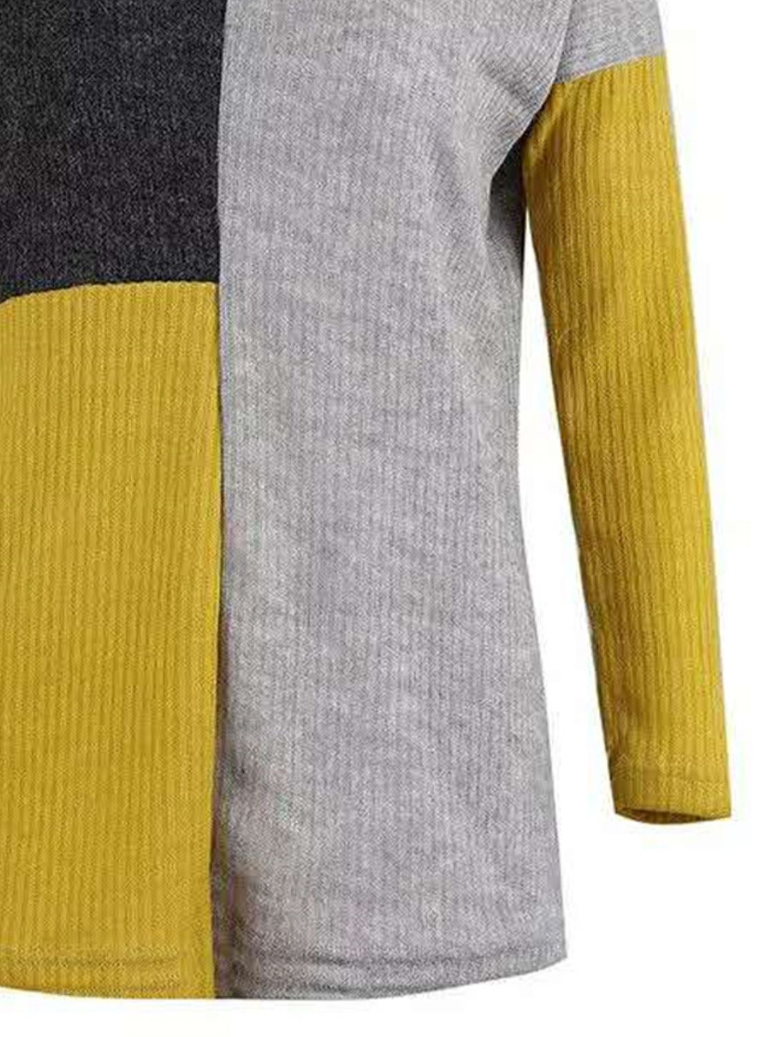 Color Block Round Neck Sweater