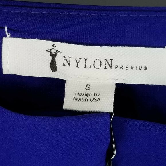 NWT Nylon Premium Royal Blue Lace Up Pants