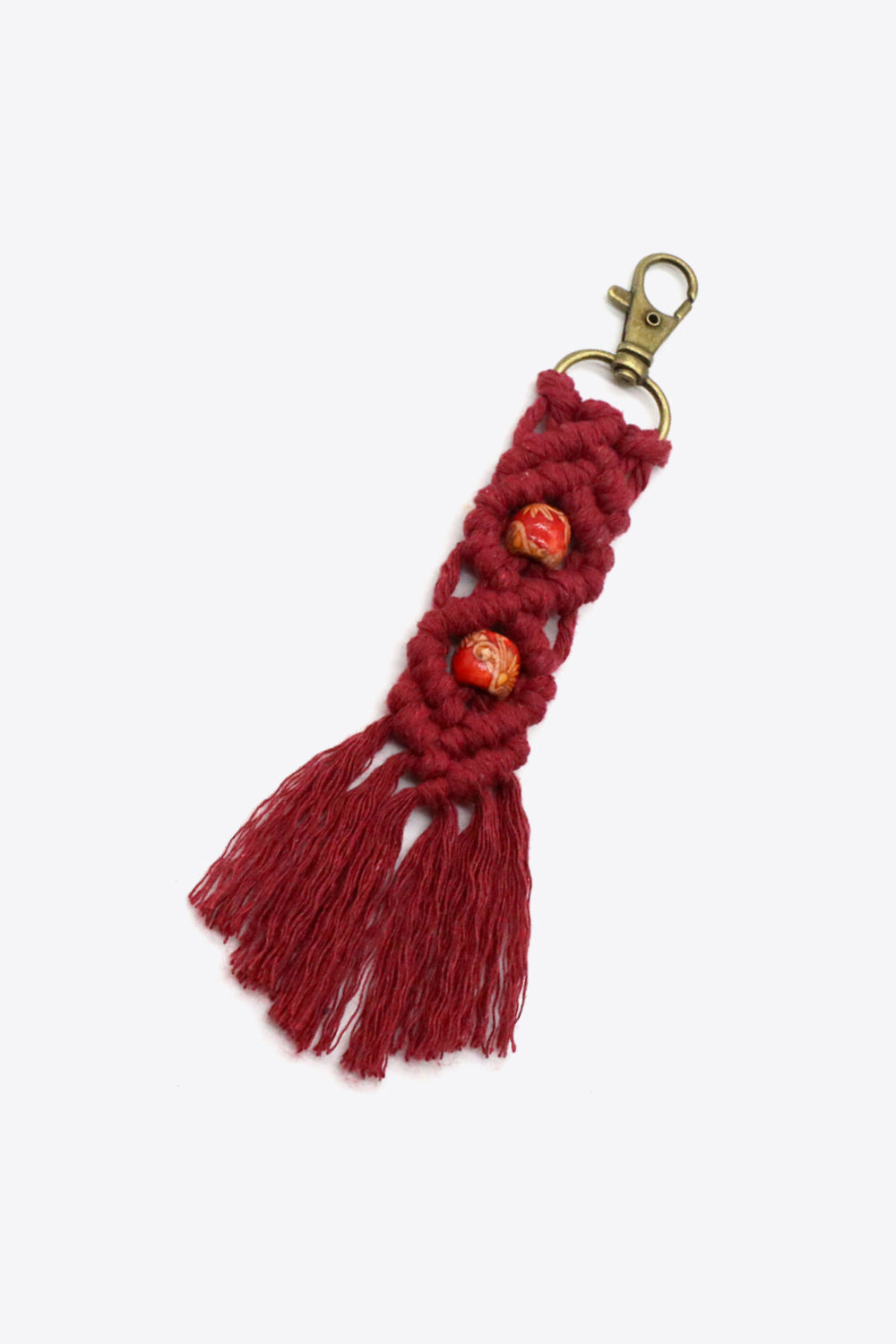 Assorted 4-Pack Handmade Macrame Fringe Keychain