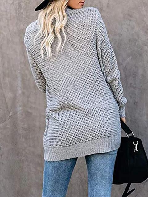 Open Front Long Sleeve Cardigan