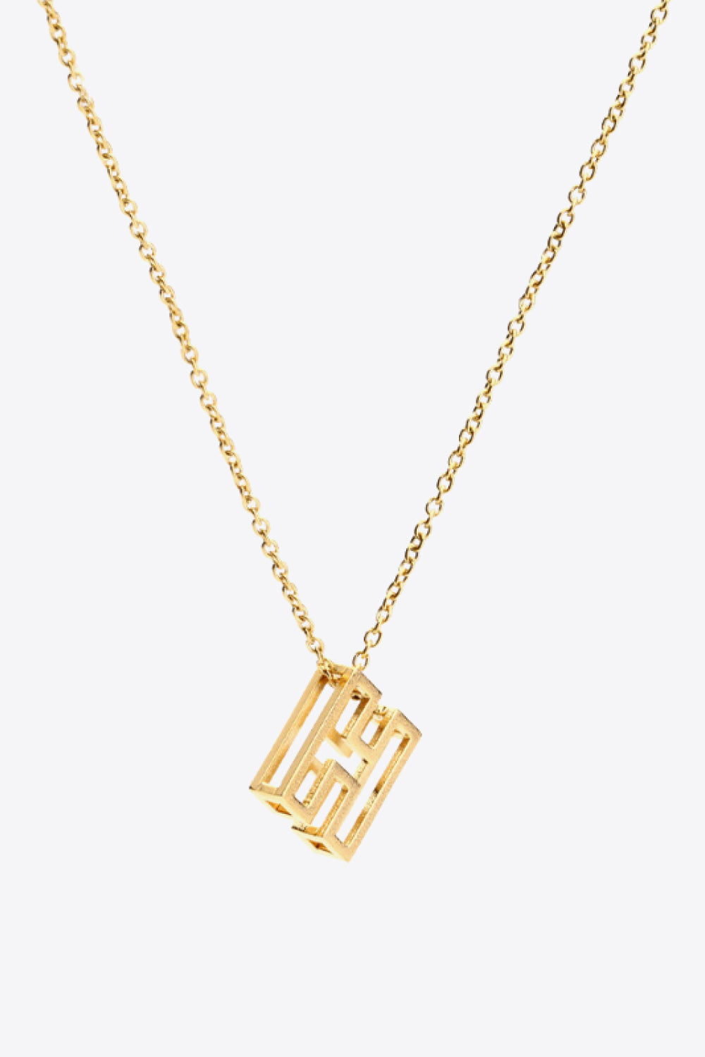 A to J Letter Pendant Necklace