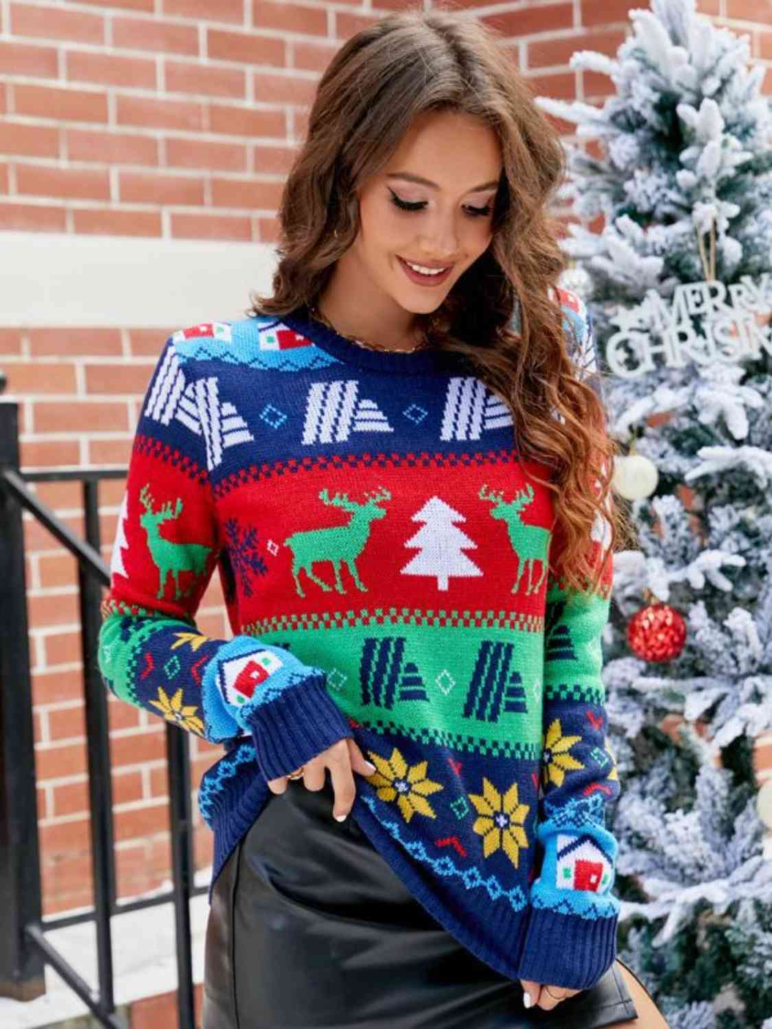 Christmas Round Neck Sweater