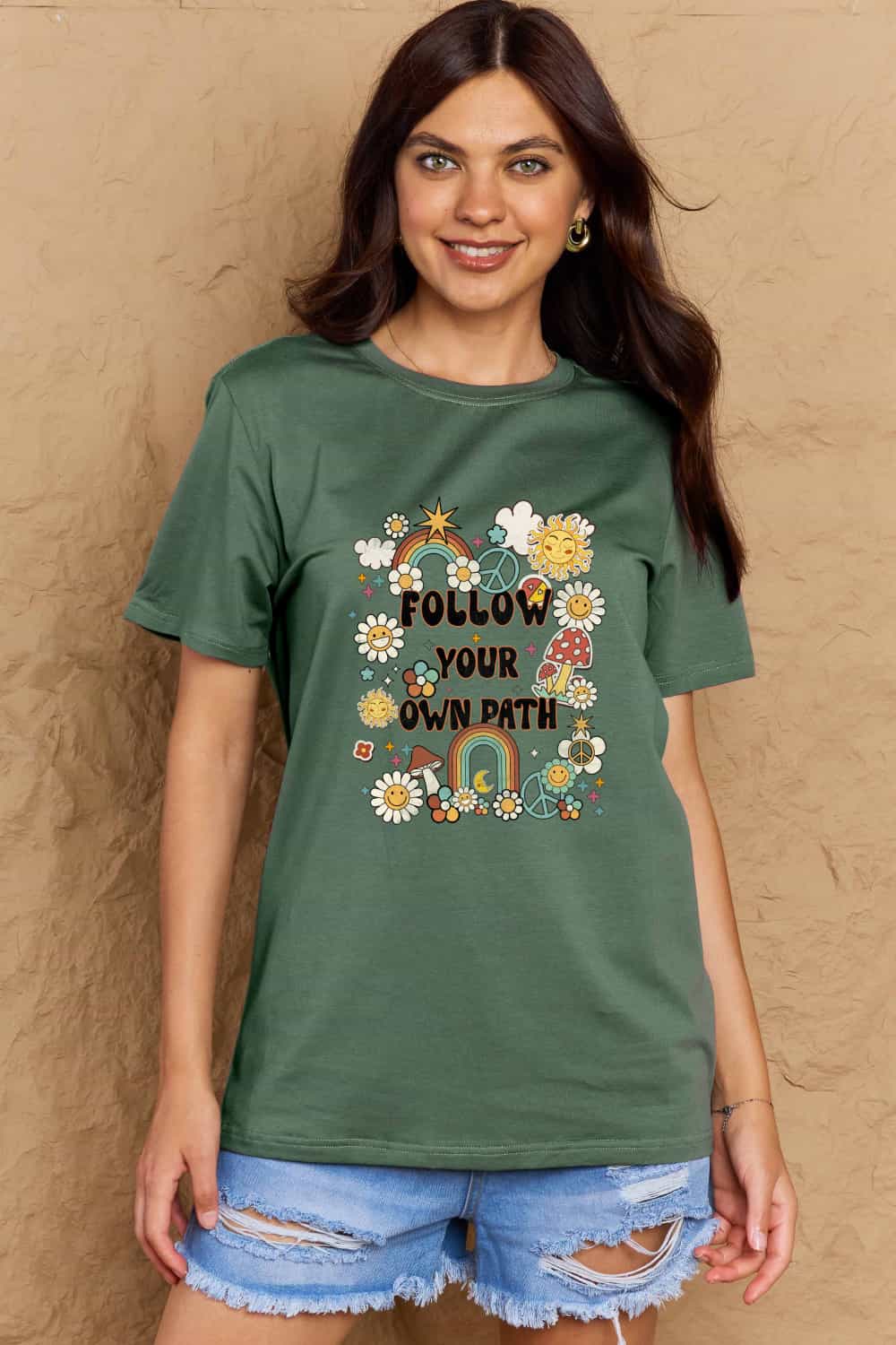 Simply Love Full Size FOLLOW YOUR OWN PATH Graphic T-Shirt