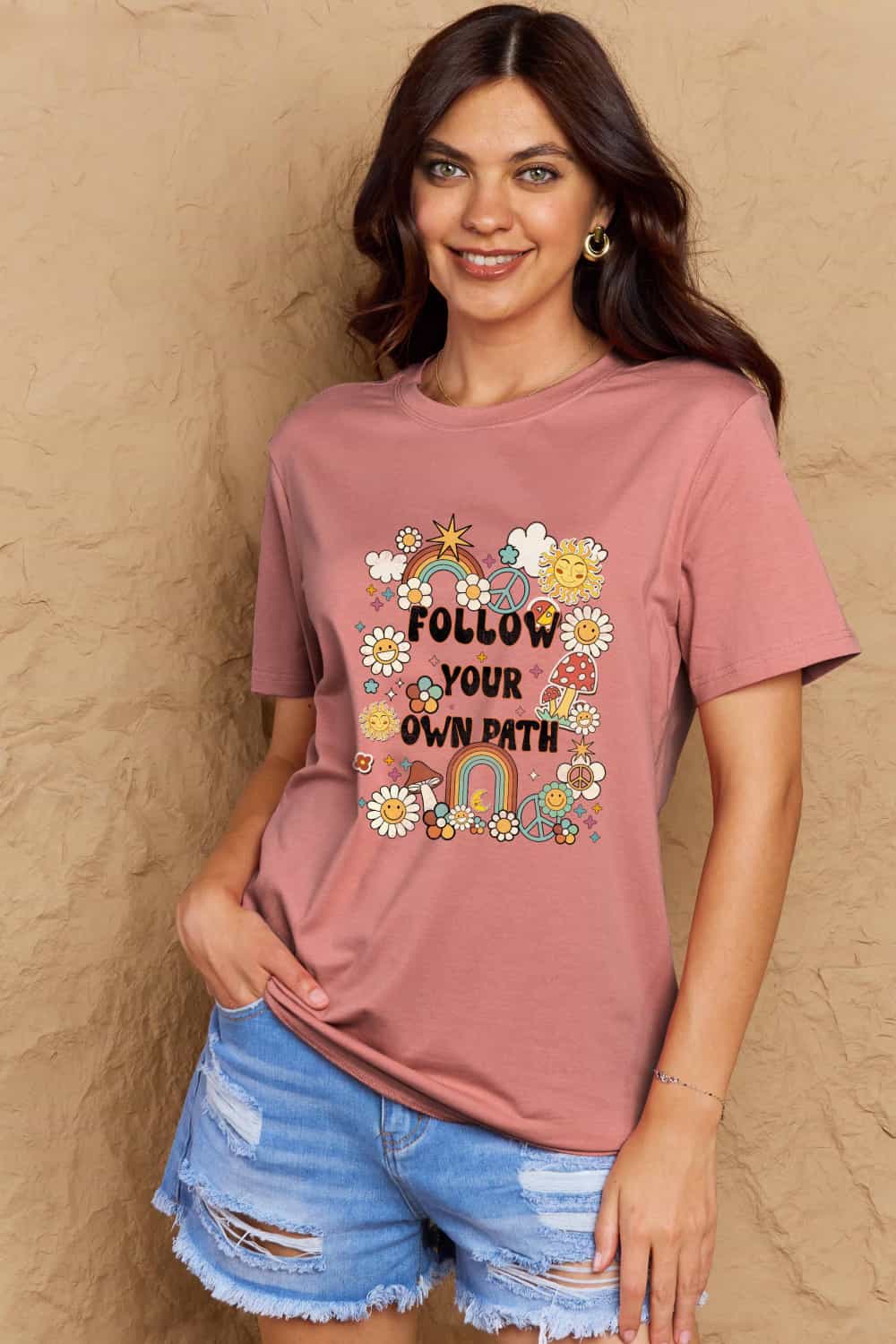 Simply Love Full Size FOLLOW YOUR OWN PATH Graphic T-Shirt