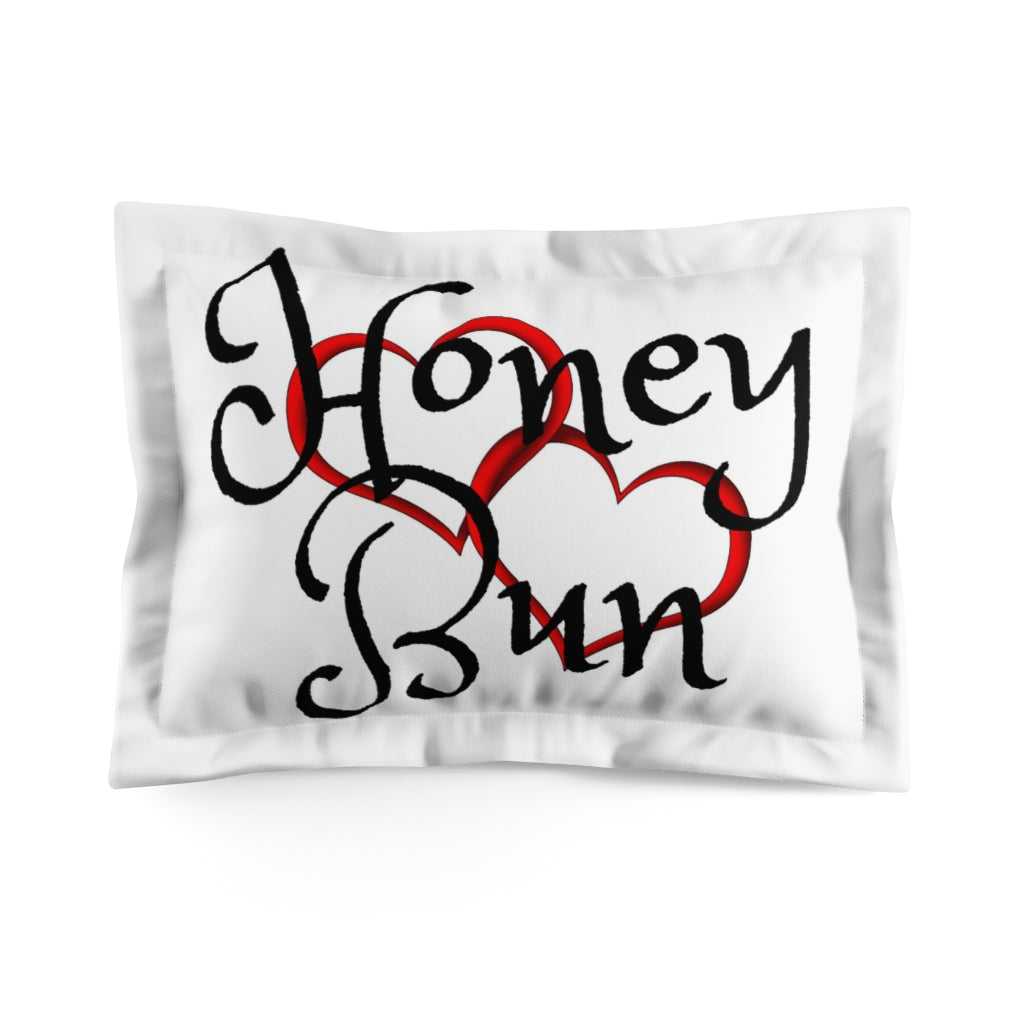 Honey Bun Heart Microfiber Pillow Sham