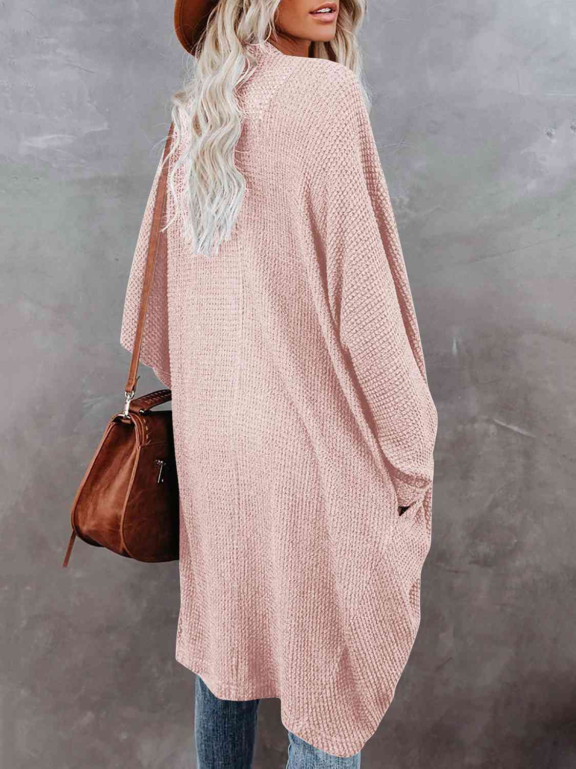 Open Front Long Sleeve Cardigan