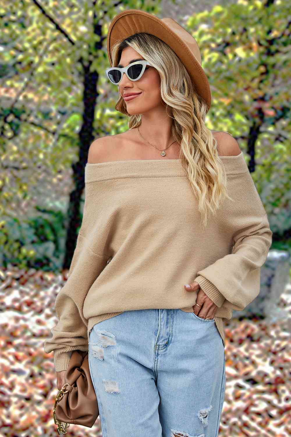 Off-Shoulder  Dropped Shoulder  Sweater