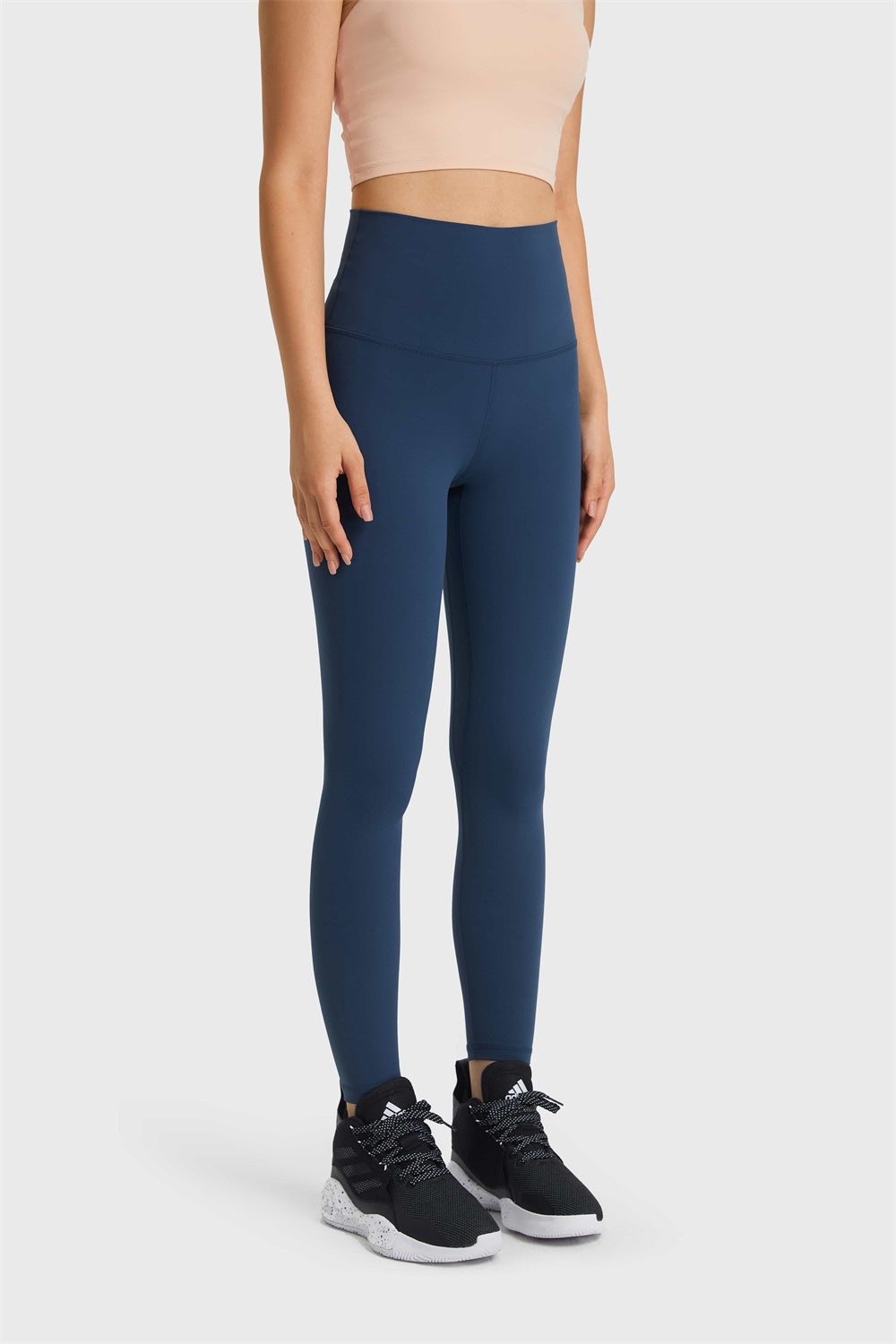 Feel Like Skin Elastic Waistband Yoga Leggings