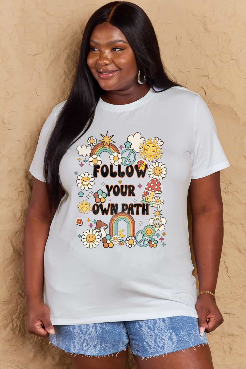 Simply Love Full Size FOLLOW YOUR OWN PATH Graphic T-Shirt