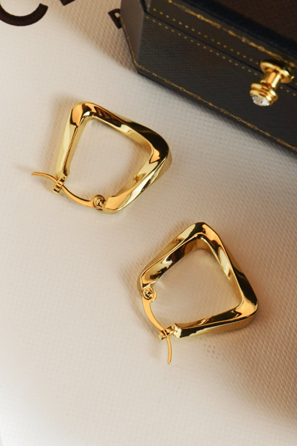 18K Gold Plated Irregular Geometric Earrings