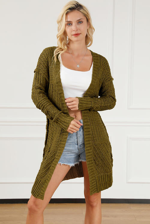 Open Front Longline Cardigan