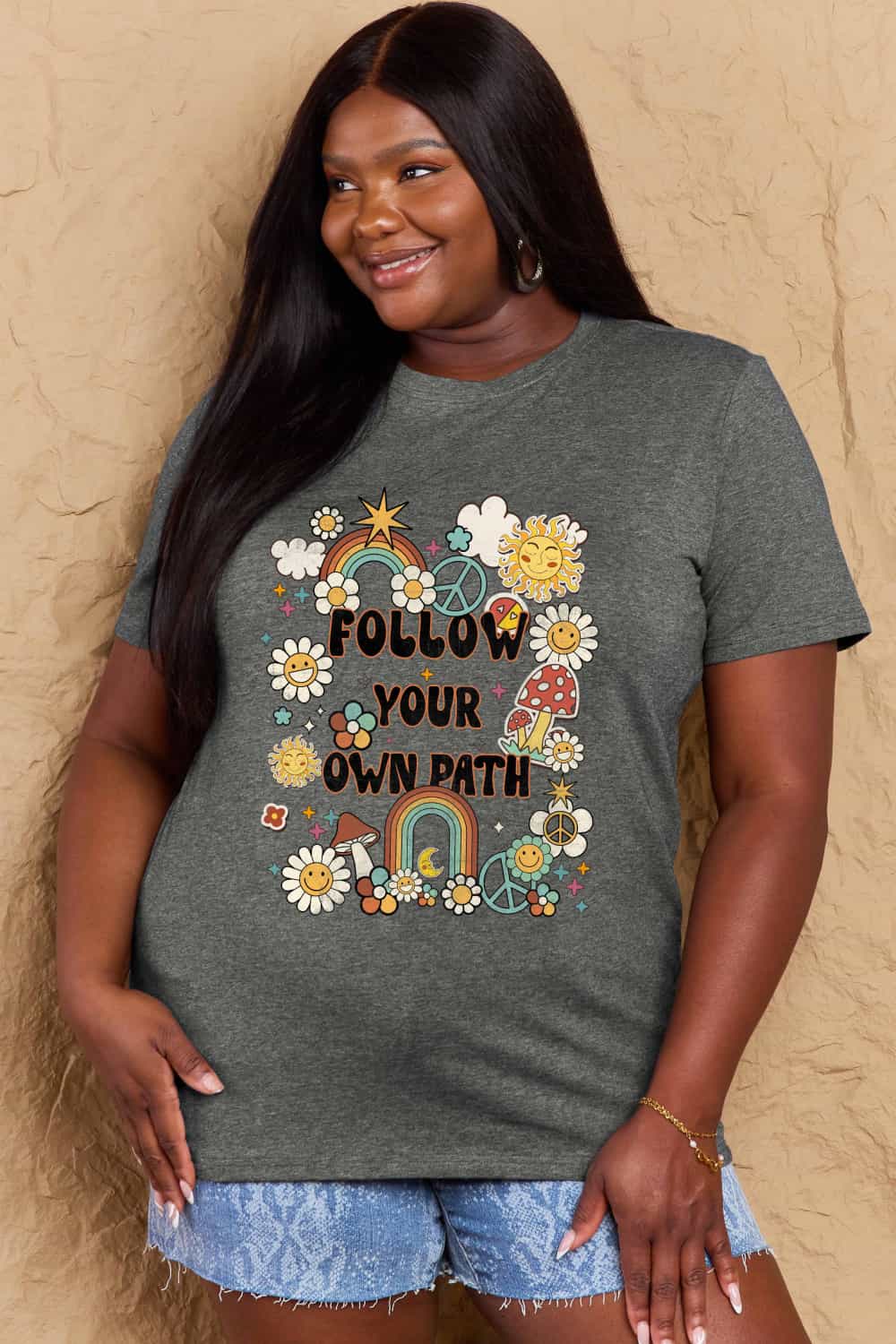 Simply Love Full Size FOLLOW YOUR OWN PATH Graphic T-Shirt