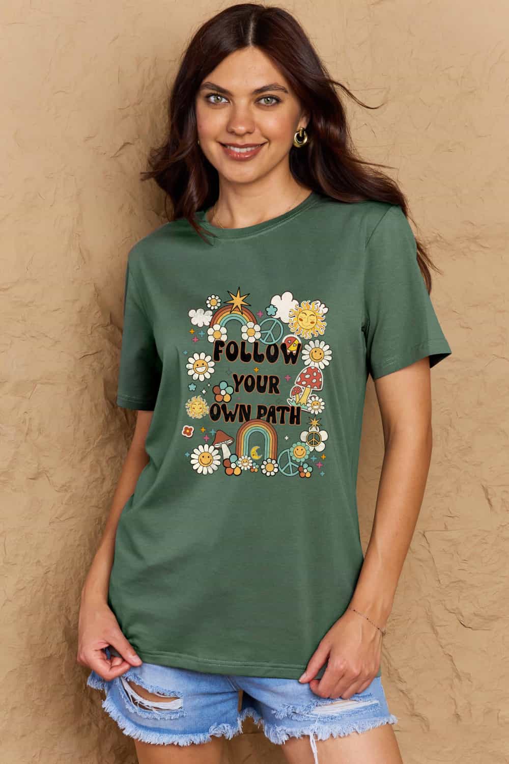 Simply Love Full Size FOLLOW YOUR OWN PATH Graphic T-Shirt