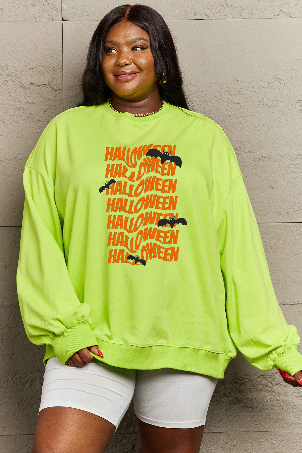 Simply Love Full Size HALLOWEEN Graphic Sweatshirt