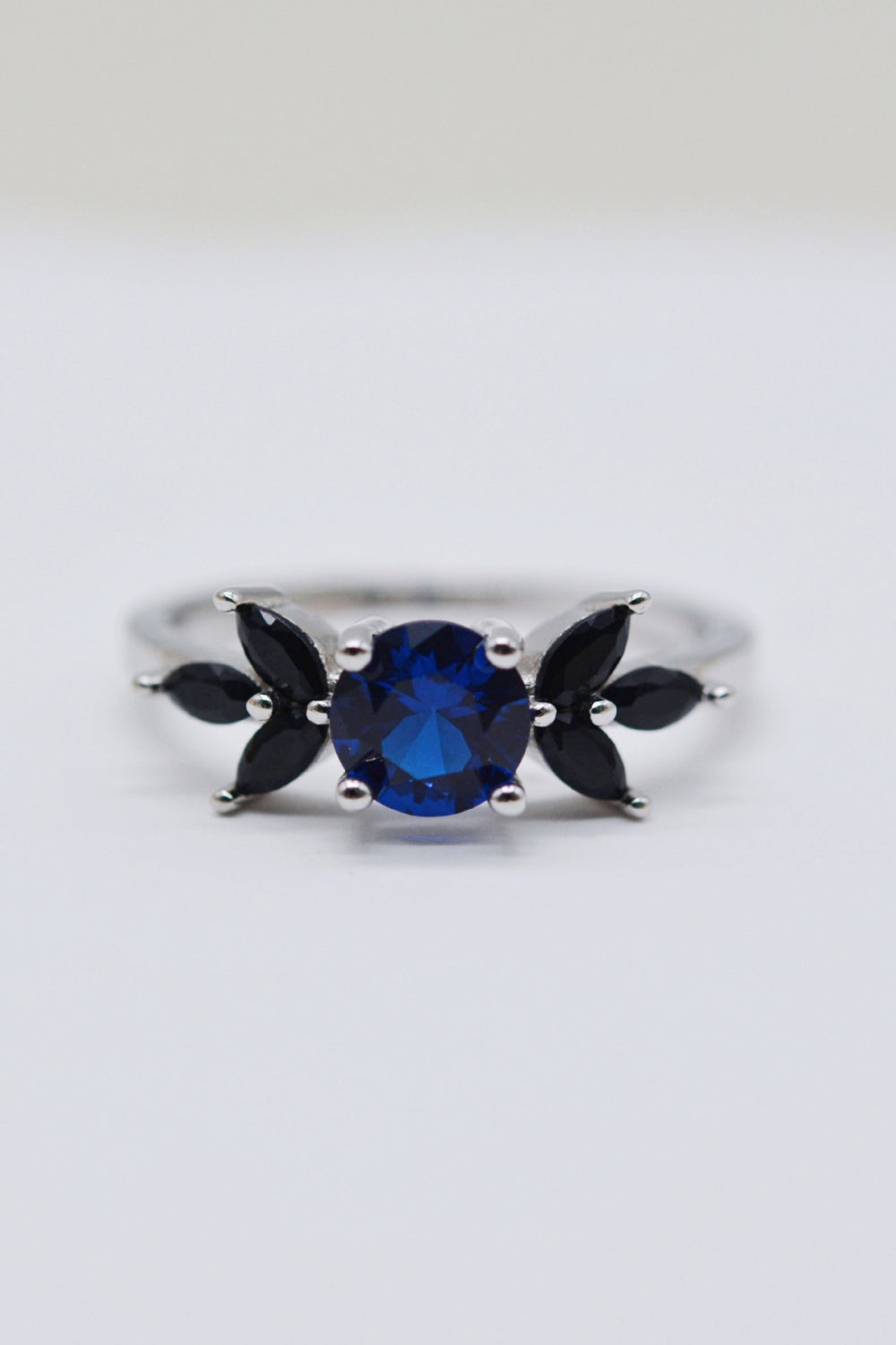 Spinel Zircon Leaf Ring