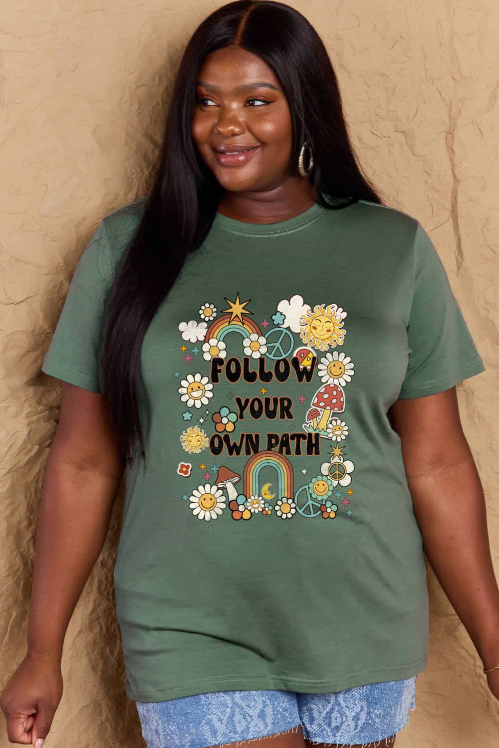 Simply Love Full Size FOLLOW YOUR OWN PATH Graphic T-Shirt