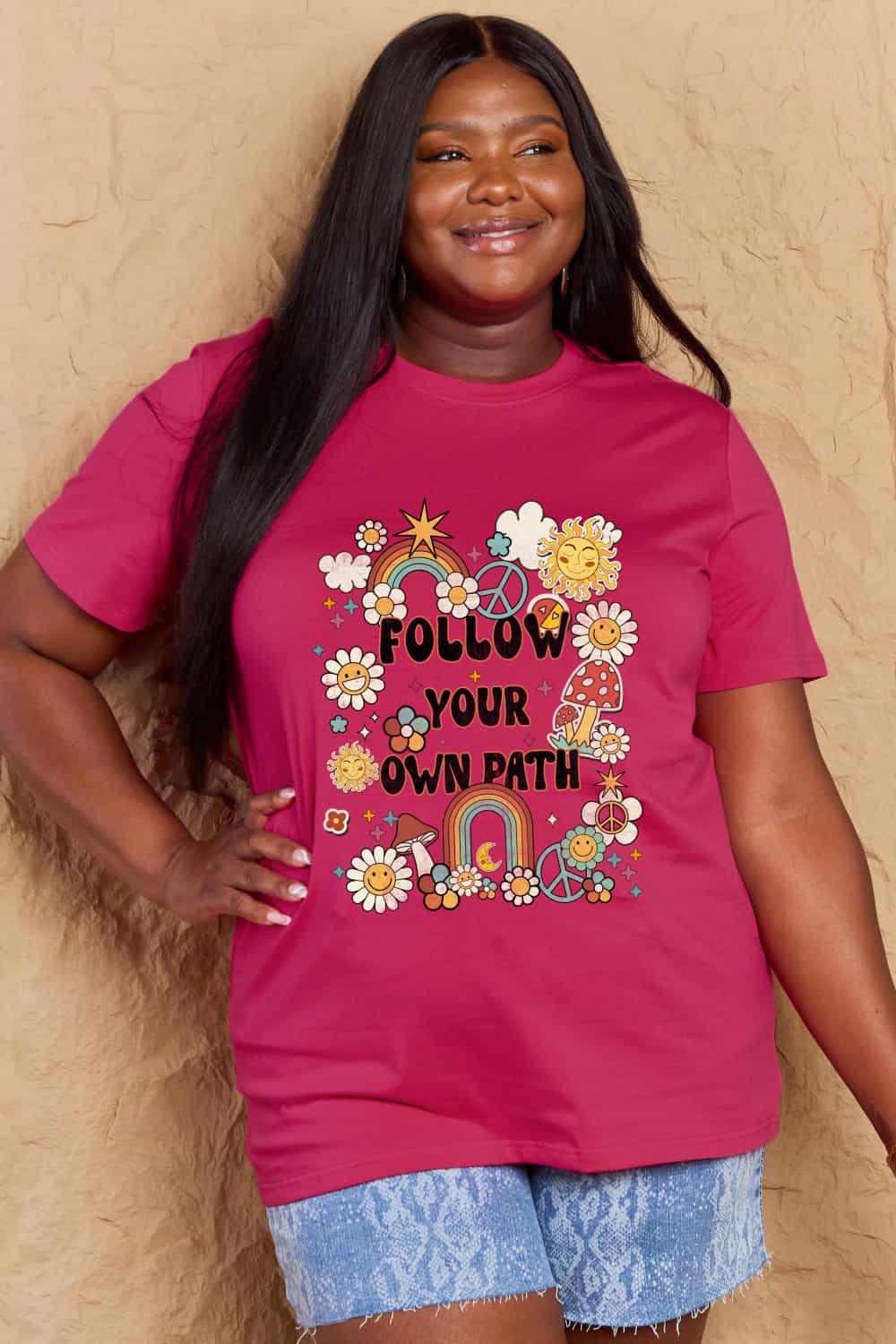 Simply Love Full Size FOLLOW YOUR OWN PATH Graphic T-Shirt