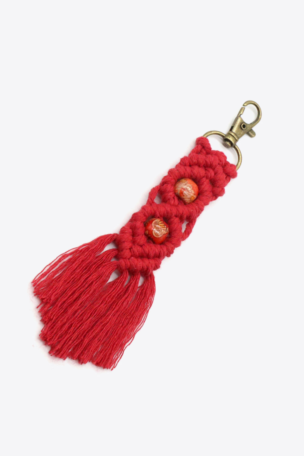 Assorted 4-Pack Handmade Macrame Fringe Keychain