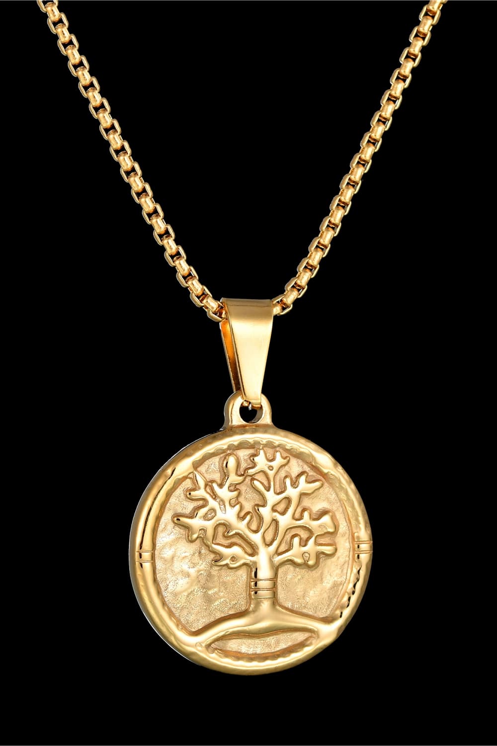 Tree Of Life Pendant Stainless Steel Necklace