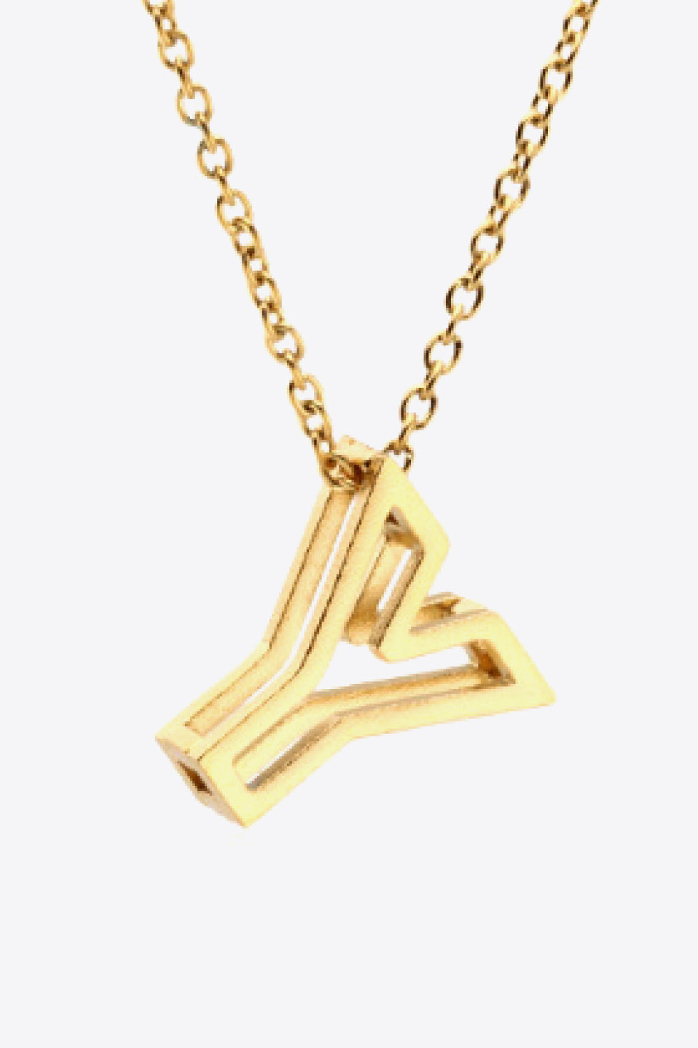 U to Z Letter Pendant Necklace