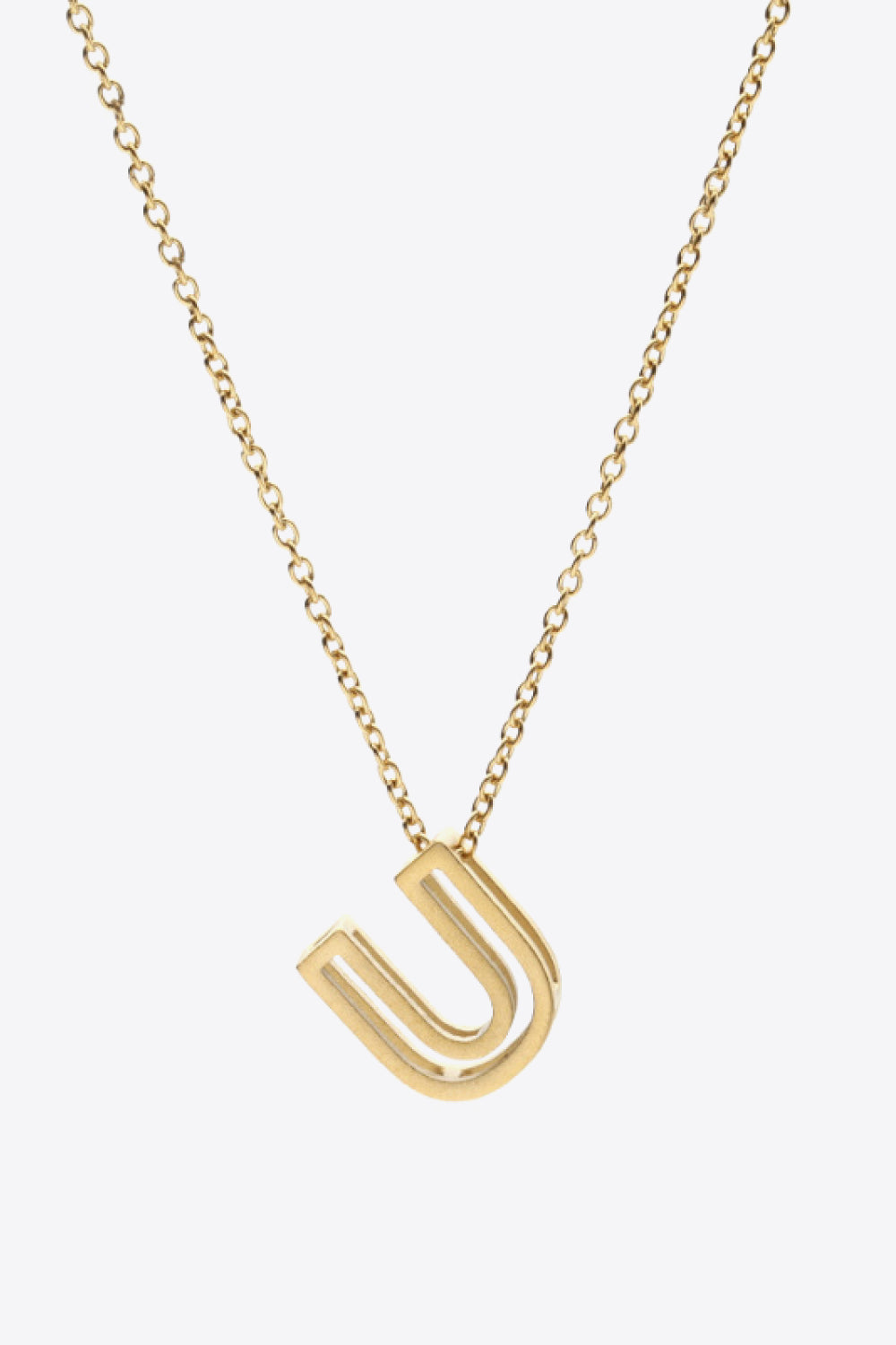 U to Z Letter Pendant Necklace