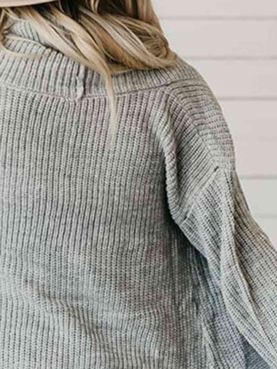 High-Low Open Front Cardigan with Pockets