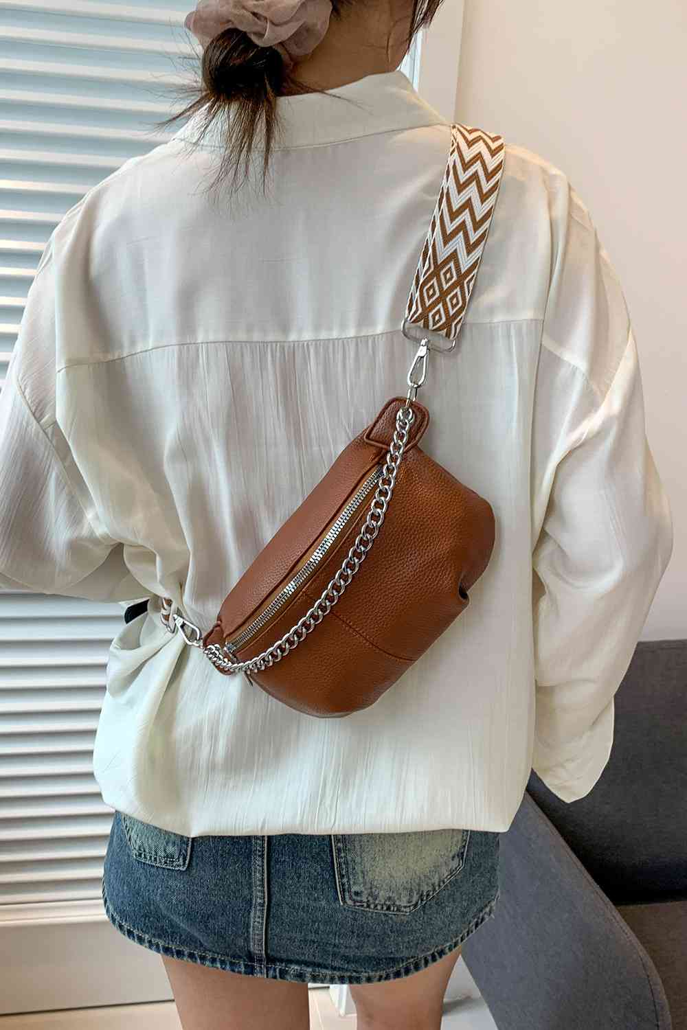 PU Leather Sling Bag