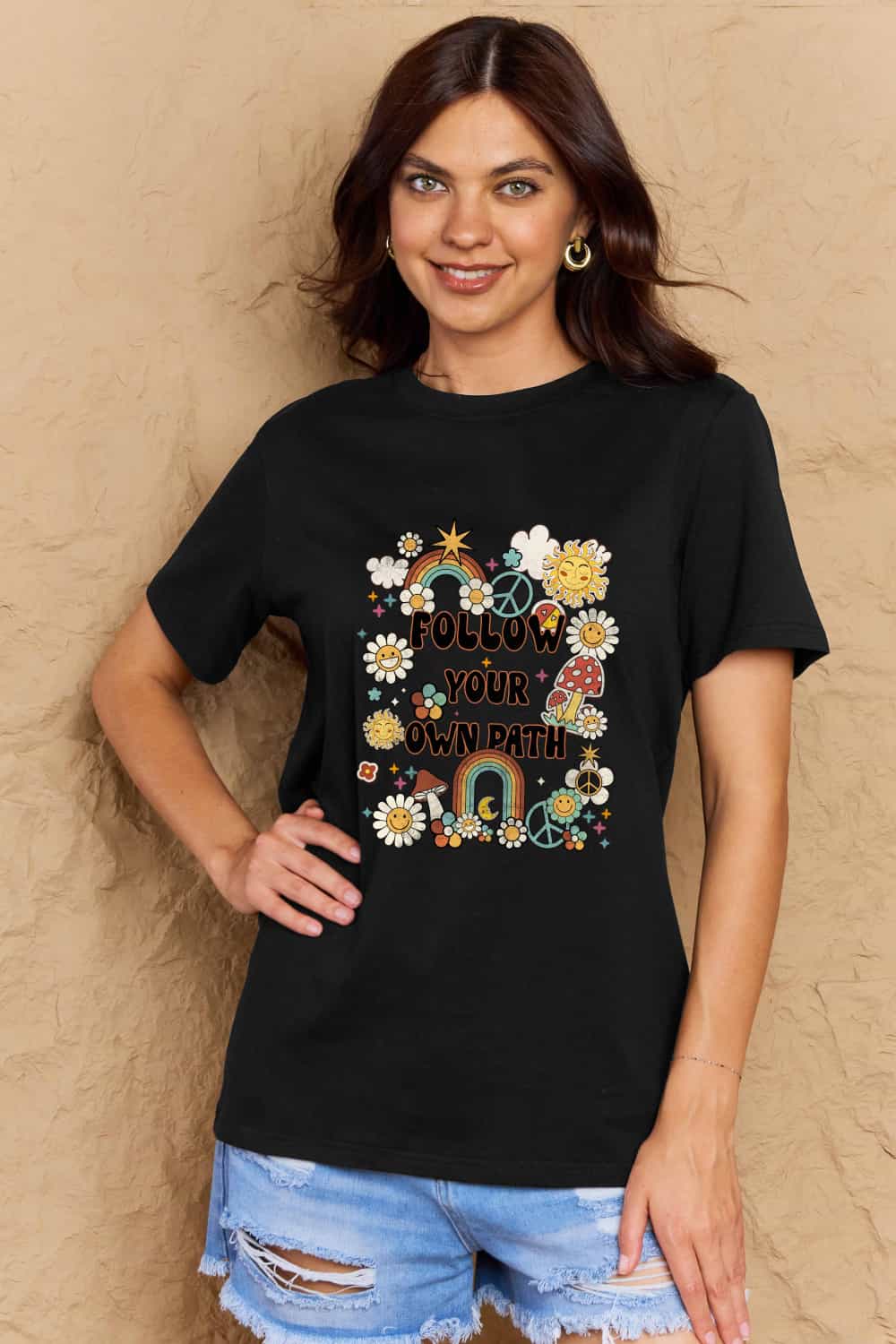 Simply Love Full Size FOLLOW YOUR OWN PATH Graphic T-Shirt