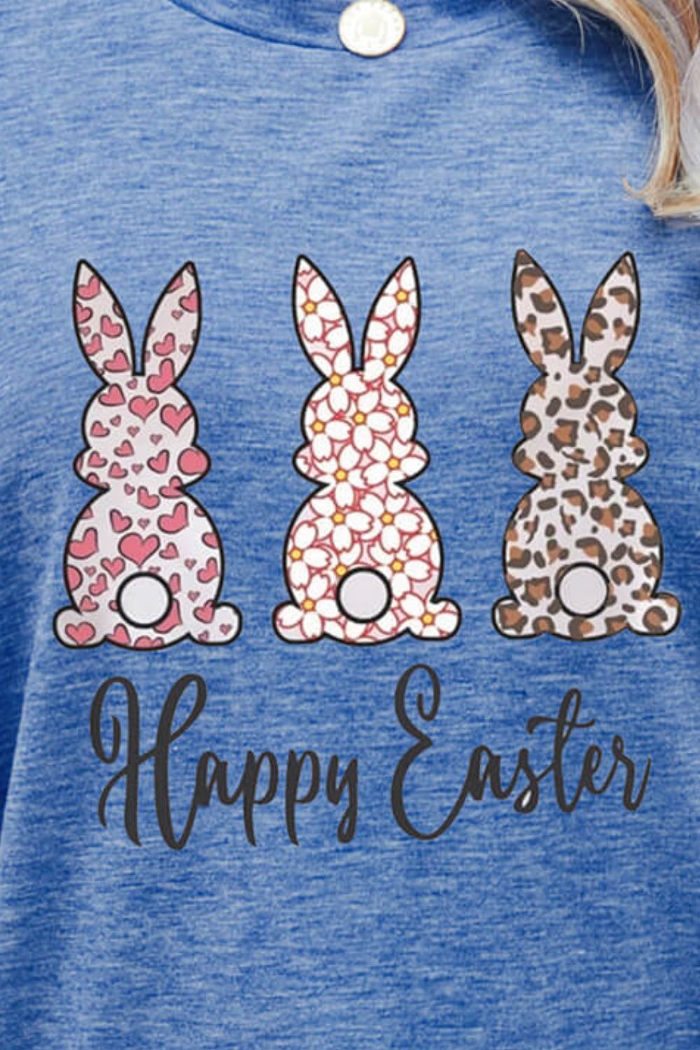 HAPPY EASTER Graphic Short Sleeve Tee