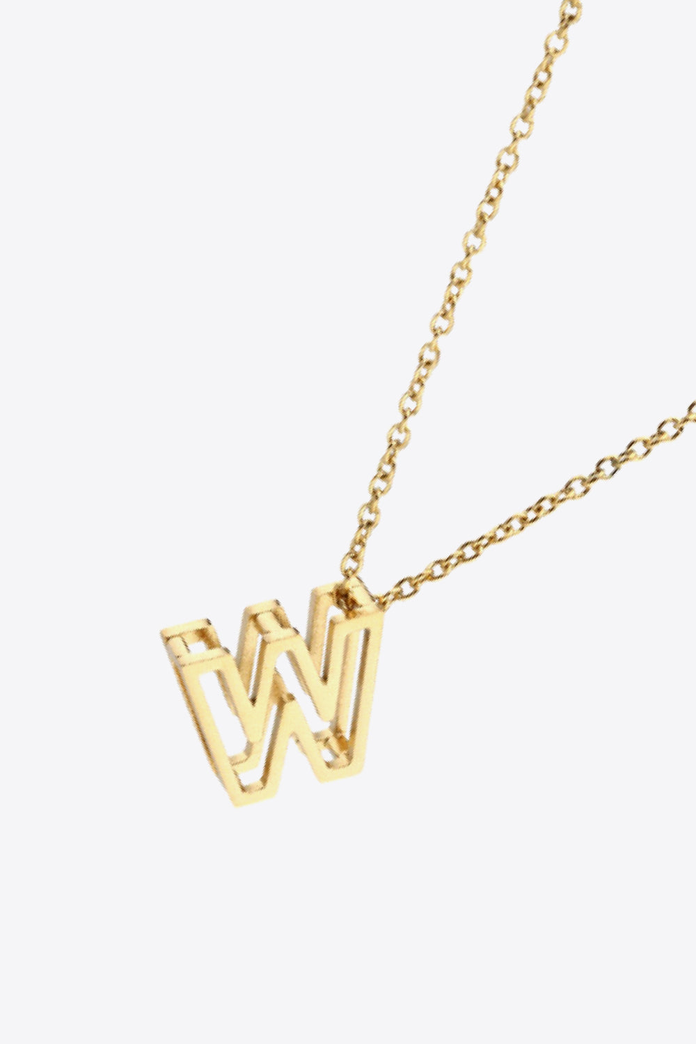 U to Z Letter Pendant Necklace