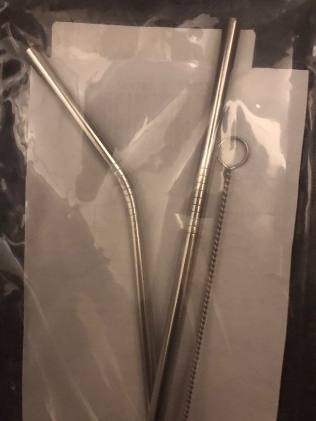 3 PC. Stainless Steel Drinking Straws Sets