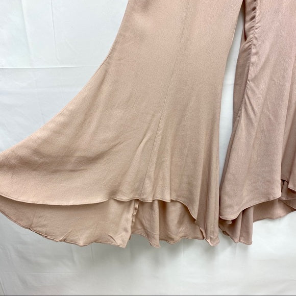 Mustard Seed Leading Lady Blush Flared Pants NWT